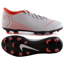 Chaussures de football Nike Mercurial Vapor 12 Club Gs Mg Jr AH7350-060 multicolore blanc