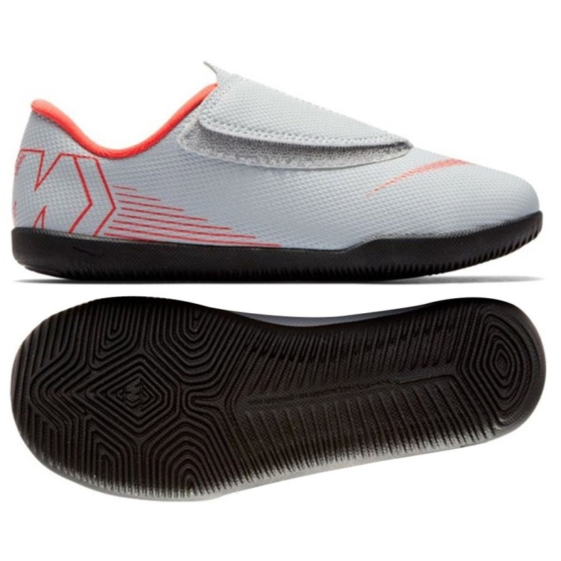 Chaussures d'intérieur Nike Mercurial Vapor 12 Club Ps Ic Jr AH7356-060 multicolore blanc