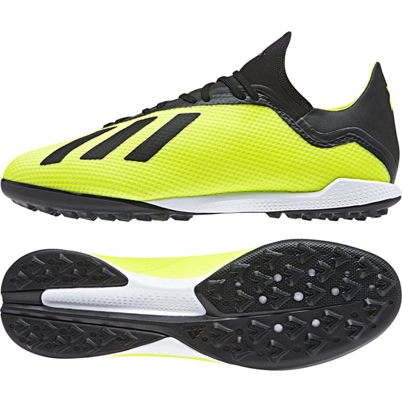 Chaussures de foot Adidas X Tango 18.3 Tf M DB2475 multicolore jaune