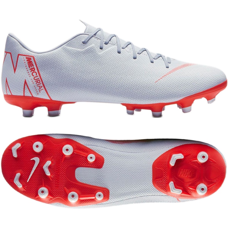Chaussures de football Nike Mercurial Vapor 12 Academy Fg M AH7375-060 blanche blanche Chaussures de football Nike Mercurial Vapor 12 Academy Fg M AH7375-060 blanche blanche