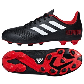 Chaussures de foot Adidas Predator 18.4 FxG J Jr DB2323 multicolore le noir