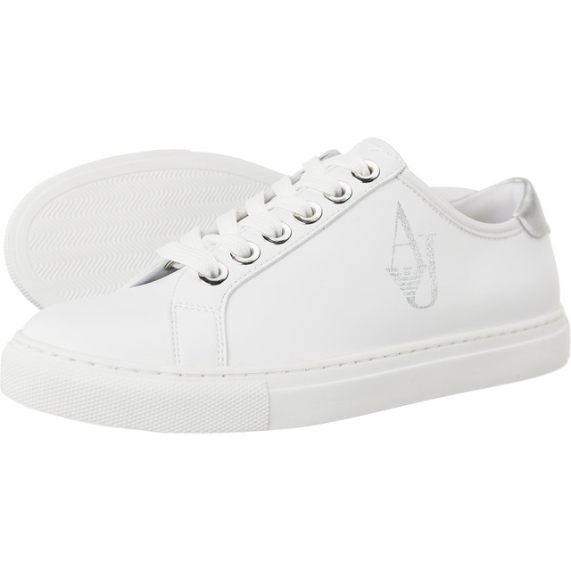 Armani Jeans Baskets tissées 7P610-00010 blanche