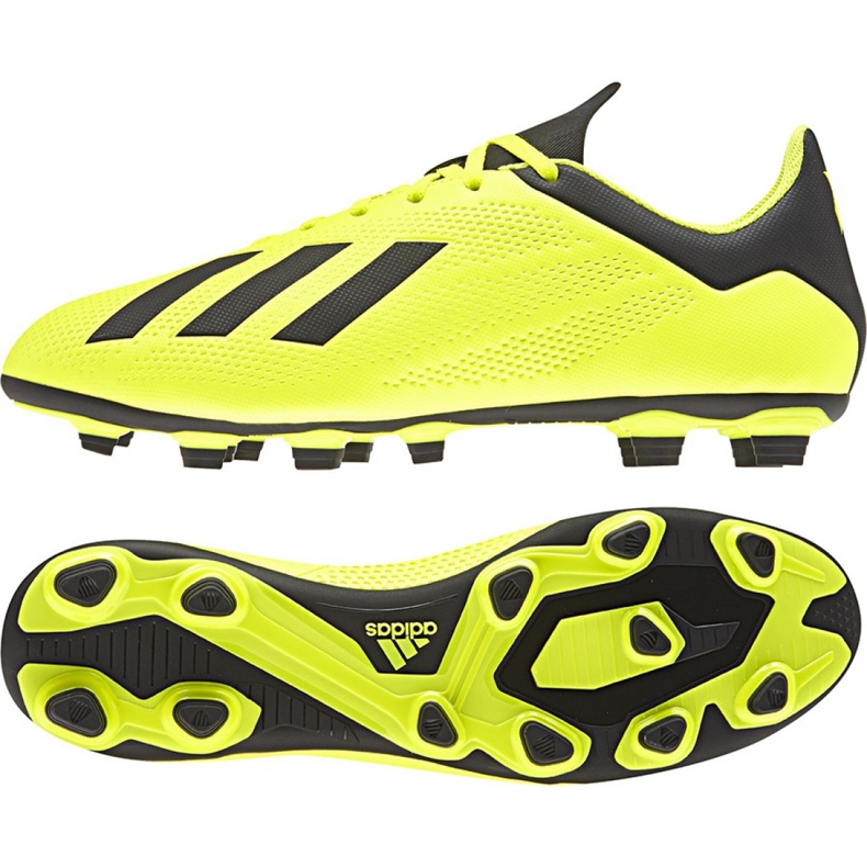 Chaussures de foot Adidas X 18.4 Fg M DB2188 jaune jaune