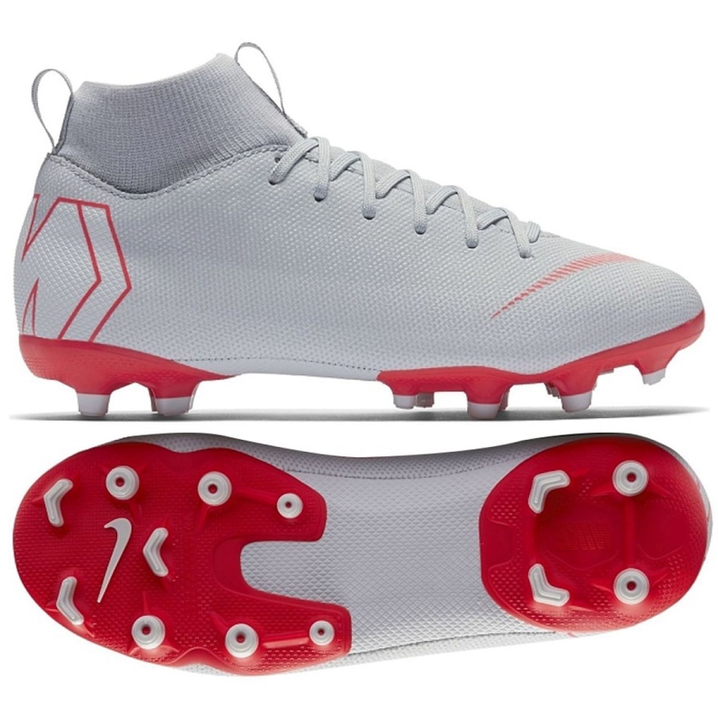 Chaussures de football Nike Mercurial Superfly 6 Academy Gs Mg Jr AH7337-060 gris argent