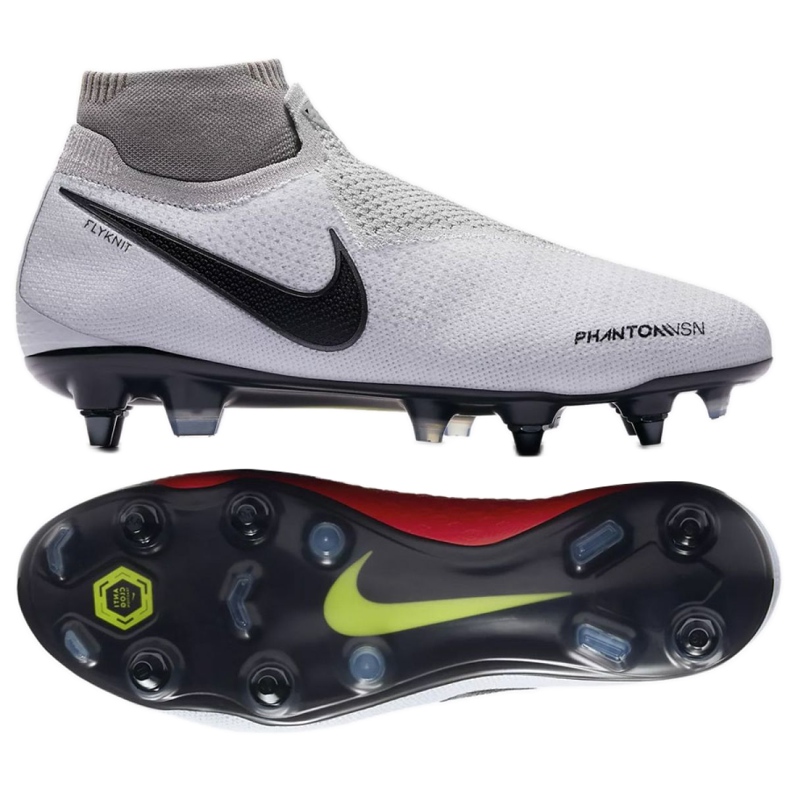 Chaussures de football Nike Phantom Vsn Elite Df Sg Pro Ac M AO3264-060 gris argent