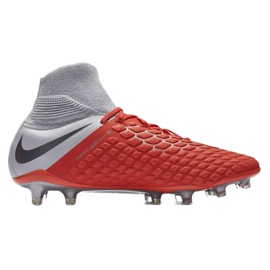 Nike Hypervenom Phantom 3 Elite Dynamic Fit Fg M AJ3803-600 chaussures de football noir rouge