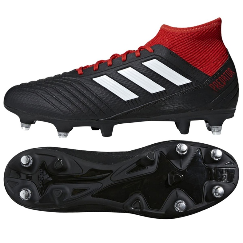 Chaussures de foot Adidas Predator 18.3 Sg M BB7749 rouge le noir
