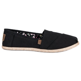 Mckeylor Espadrilles noires à enfiler le noir