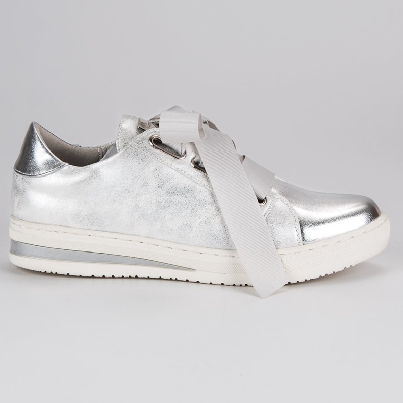 Filippo Chaussures nouées argentées gris Filippo Chaussures nouées argentées gris