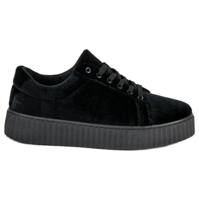 McKey Baskets Creepers en velours le noir