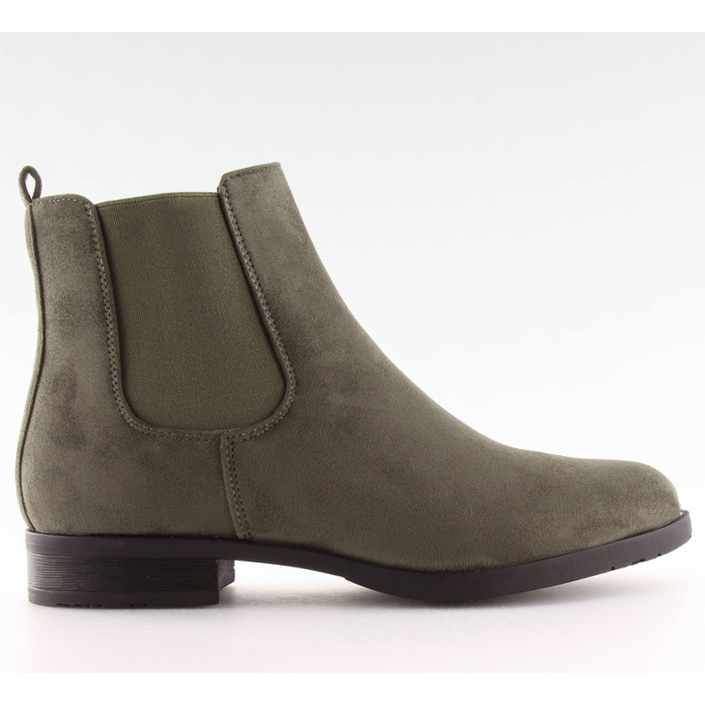 Jodhpur bottes en daim vert NC721