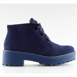 Bottes pour dames chaussures bleu foncé LL219 Blue bleu marine