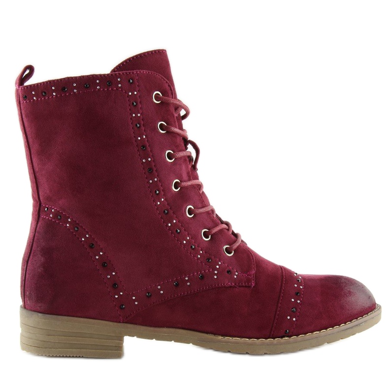Bottines à lacets W312 Bordeaux bordeaux rouge