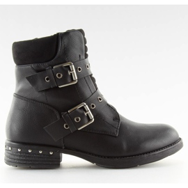 S165 Bottes noires pour femmes noires le noir