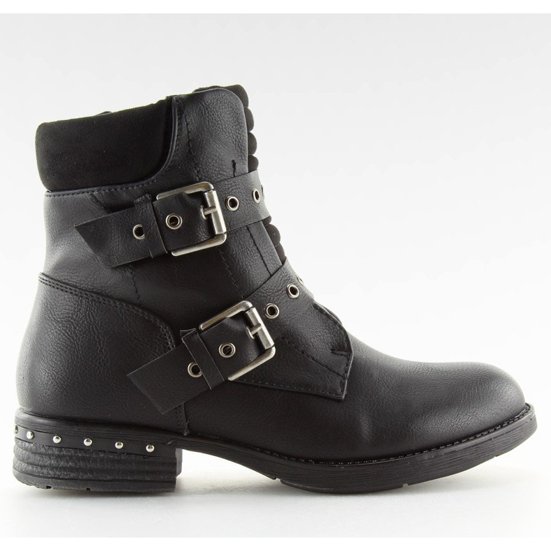 S165 Bottes noires pour femmes noires le noir
