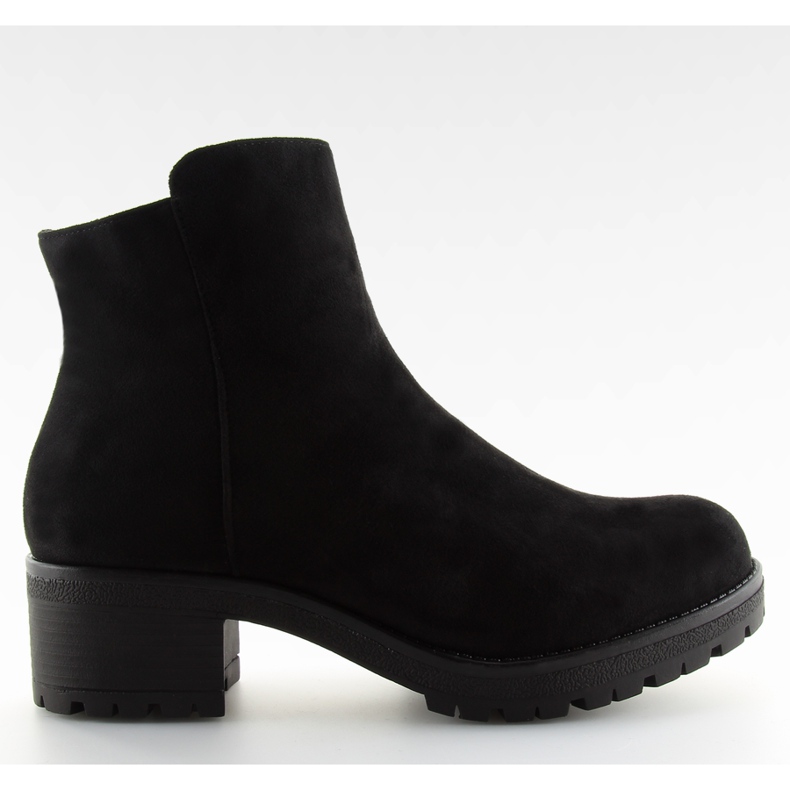 Bottines noires à talons larges JH561 le noir