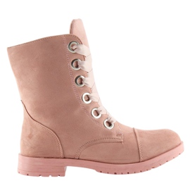 Rose AB-8 Bottines roses