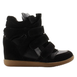 Baskets en daim 6040 Noir le noir