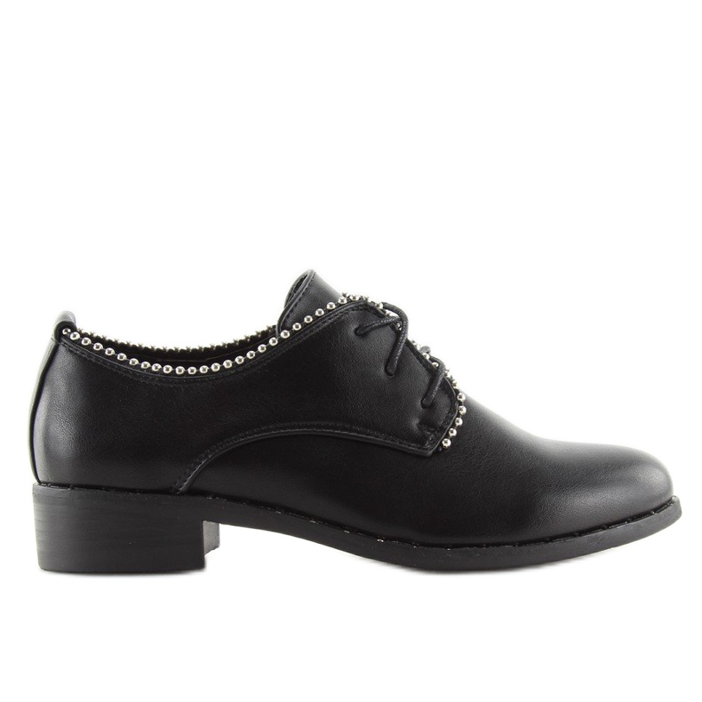 Chaussures à lacets noires pour femmes NC190 Noir le noir