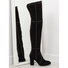 Cuisse talons noirs NC221 noir le noir