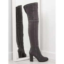 Cuisse gris talons hauts NC221 gris