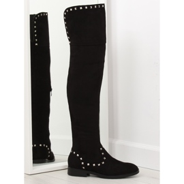 Cuissardes plates noires T161 le noir Cuissardes plates noires T161 le noir