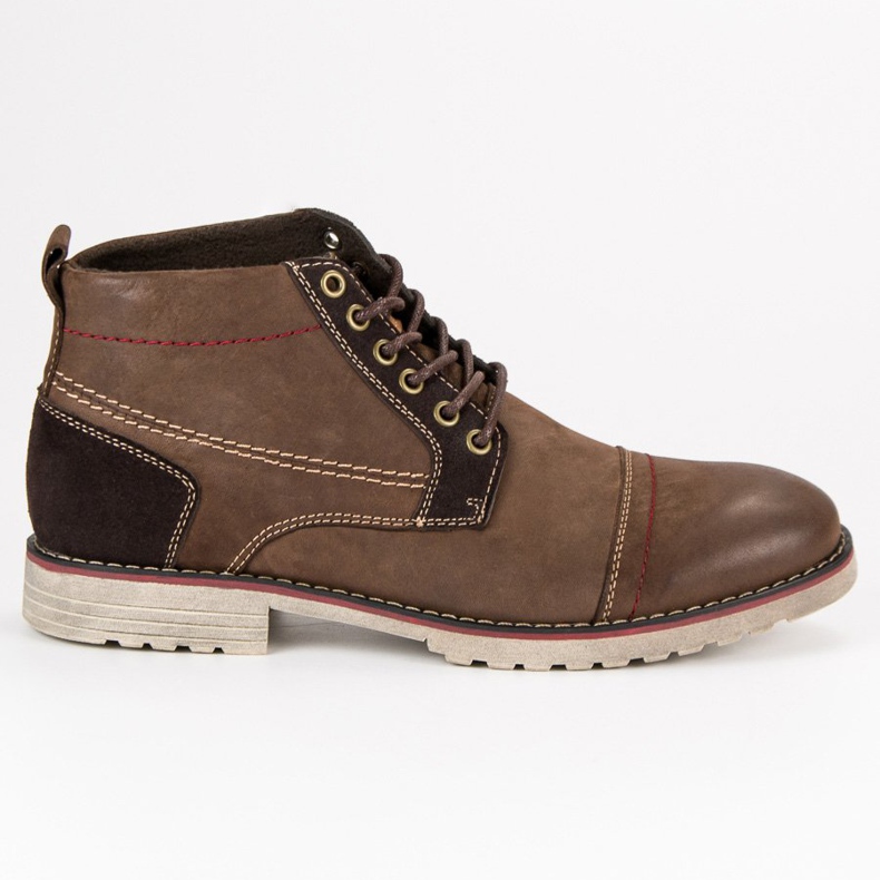 Original Walkman Shoes Bottes en cuir nouées brun