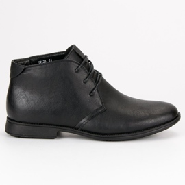 Bottines nouées noir