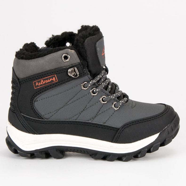 Ax Boxing Chaussures chaudes au dessus de la cheville gris