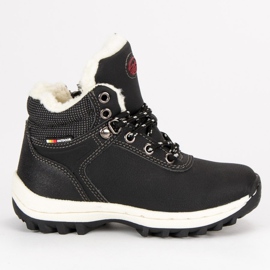 Ax Boxing Chaussures d'hiver avec fermeture à glissière le noir
