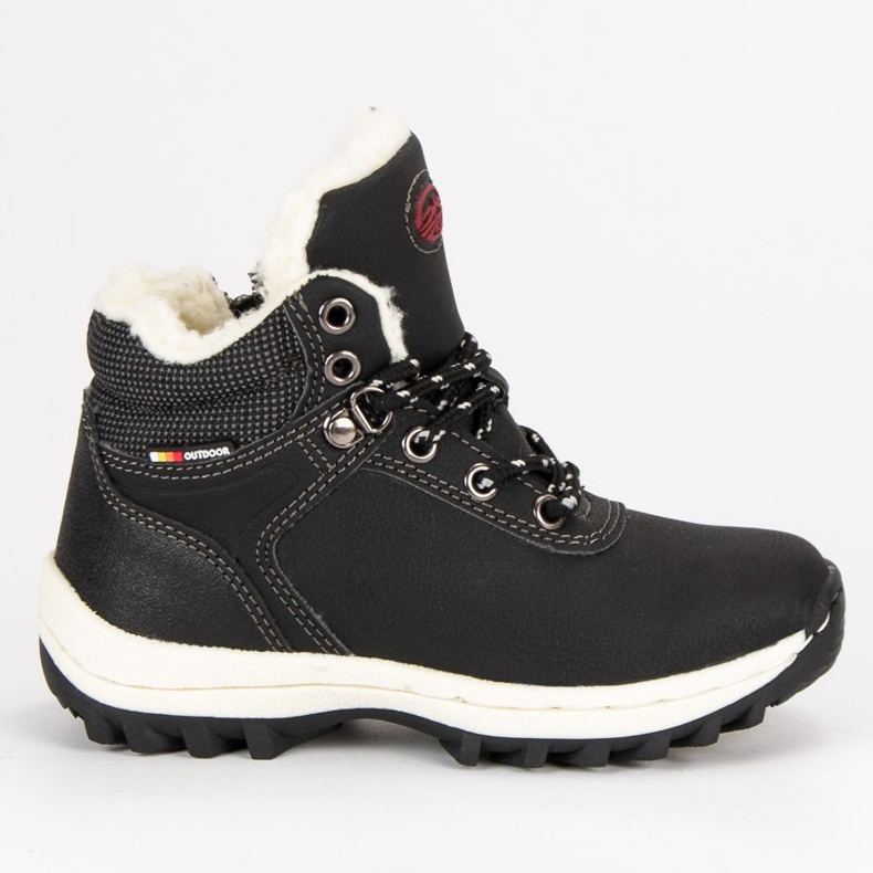 Ax Boxing Chaussures d'hiver avec fermeture à glissière le noir