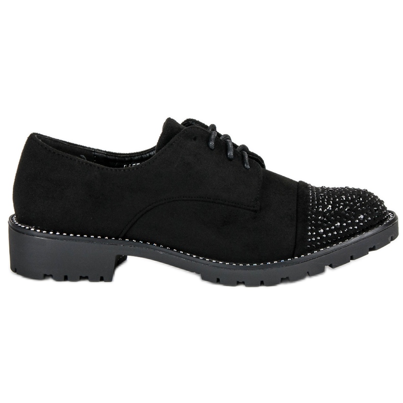 Bello Star Chaussures en daim élégantes le noir
