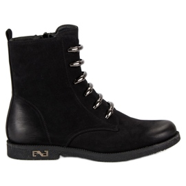 Bottines vinceza noires élégantes le noir