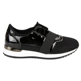 Chaussures de sport à enfiler noir