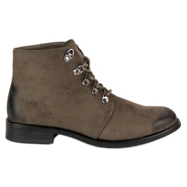 Bottines VINCEZA nouées vert