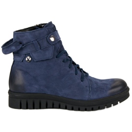 Bottines worky vinceza bleu marine