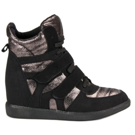 Baskets brillantes noir