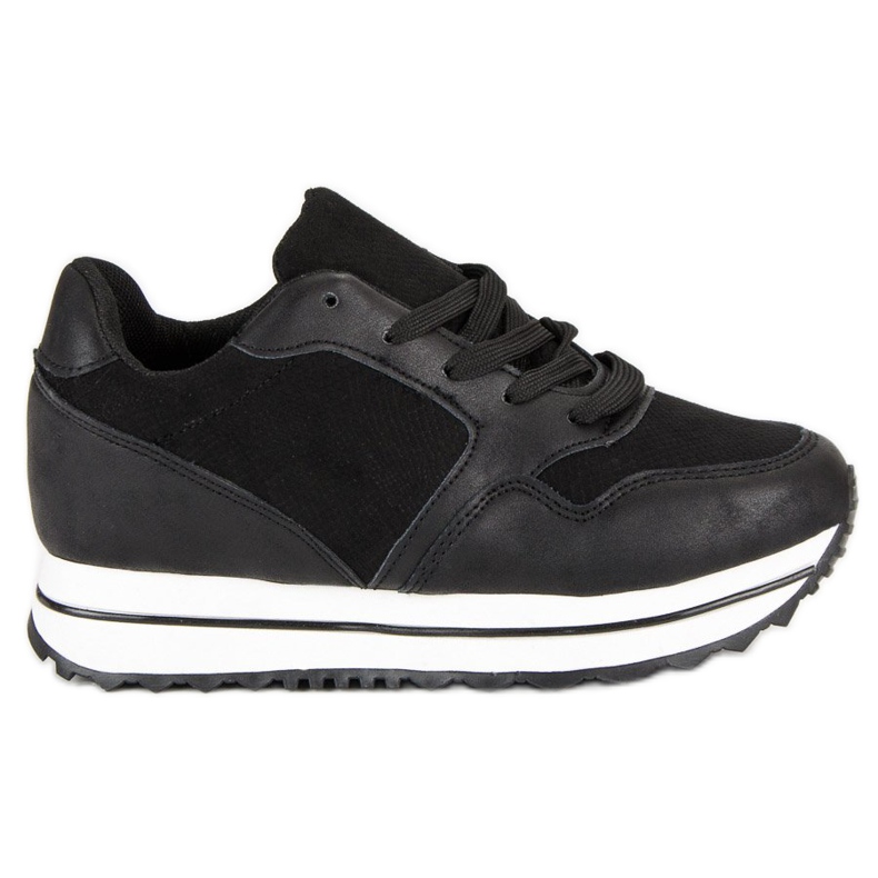 Marquiz Baskets à la mode sur la plate-forme le noir