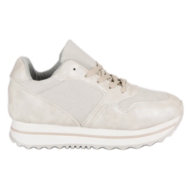 Marquiz Baskets à la mode sur la plate-forme gris