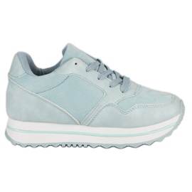 Marquiz Baskets à la mode sur la plate-forme bleu