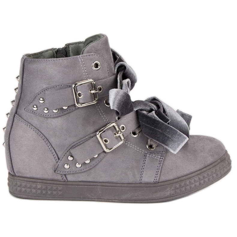 Super Me Baskets grises à nœuds