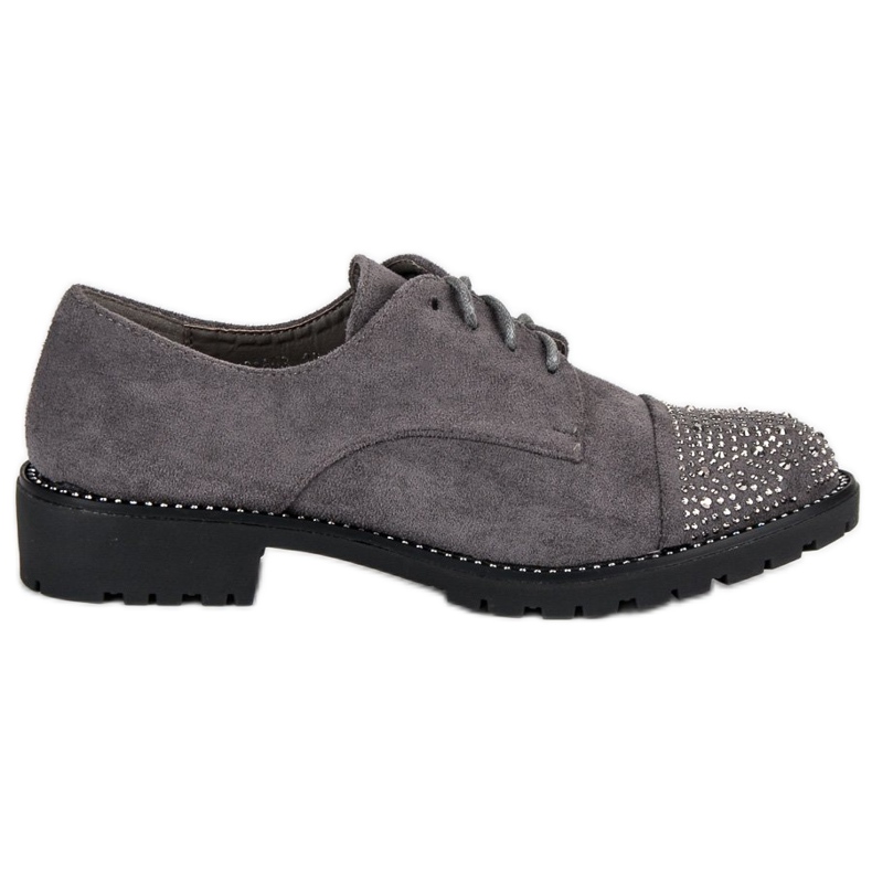 Bello Star Chaussures en daim élégantes gris