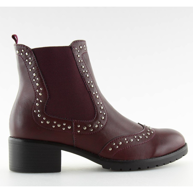 Bottes Jodhpur Bottes bordeaux FC-H63 Vin rouge