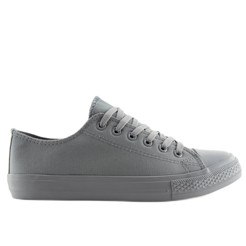 Baskets femme grises monocolores grises NB176 Gris