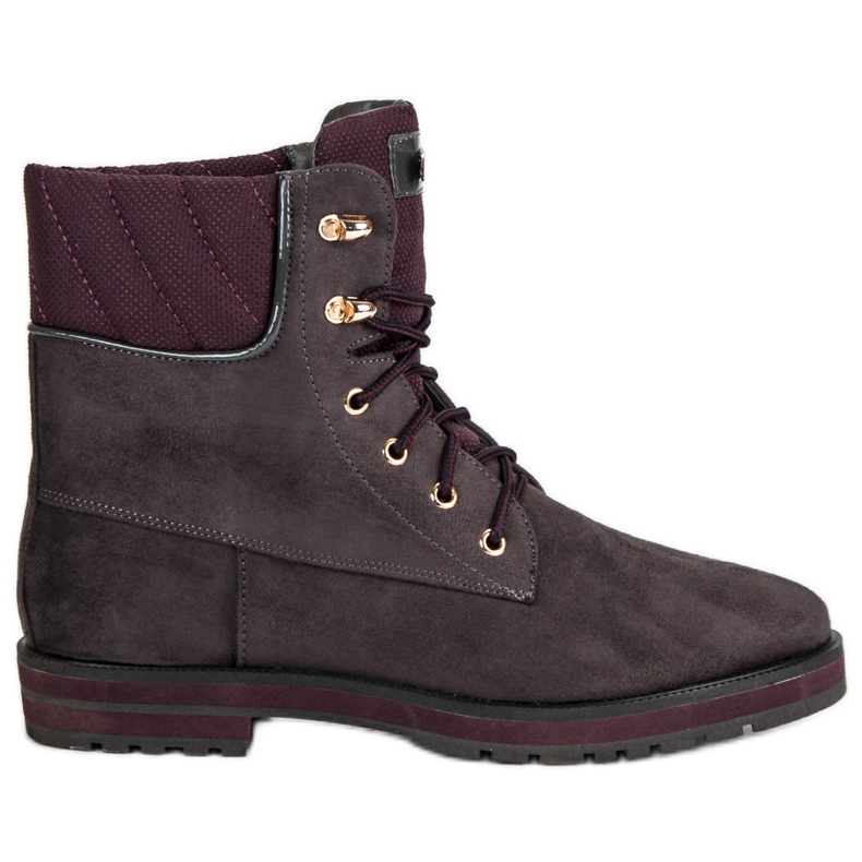 Lucky Shoes Travailleurs en daim gris