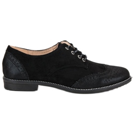 Bestelle Chaussures nouées noires le noir