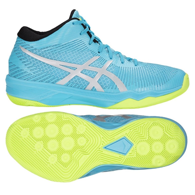 Chaussures de volley-ball Asics Gel-Volley Elite Ff Mt M B750N-400 multicolore bleu