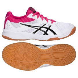 Asics Upcourt 3 W 1072A012-101 chaussures de volley-ball multicolore blanc