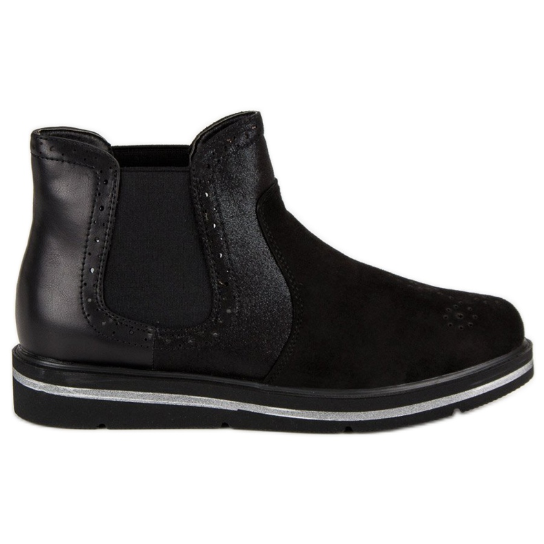 Lucky Shoes Bottines Chelsea noires le noir