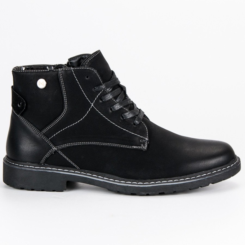 Mckeylor Bottes Casual pour hommes le noir